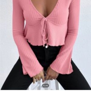 shein pink top